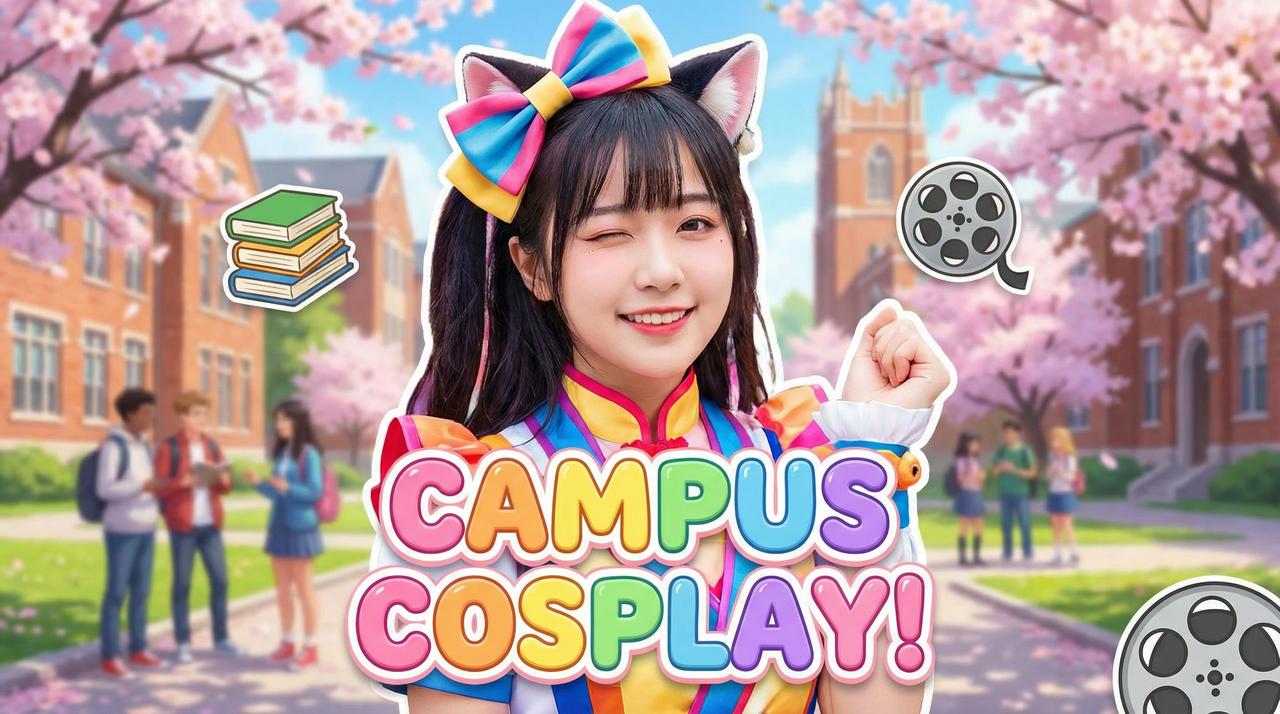 小蓝视频 - 叛逆女孩二次元cosplay传媒演示